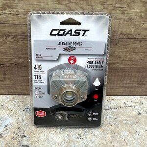 Coast FL65 LED Headlamp 415 Lumens Wide Angle Flood Beam Dual Color IP54